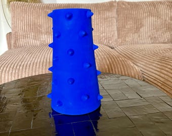 Cactus en jarrón azul Majorelle