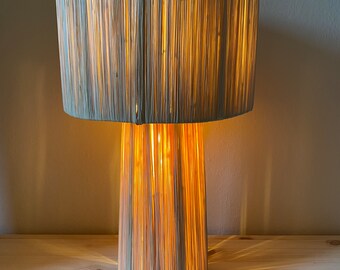 H40 raffia table lamp, Gourrama model