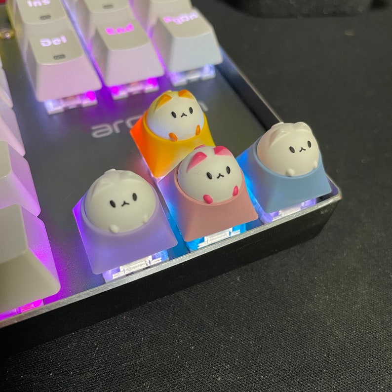 Bubble Cat Artisan Keycap Cherry MX Esc Keycaps Resin - Etsy