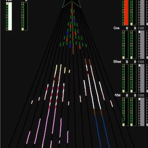 Séquence de Noël à « Rockin Around the Christmas Tree » pour un arbre à bandes CCR ou Smart Pixel à 16 bandes avec une étoile à 6 canaux sur le dessus.