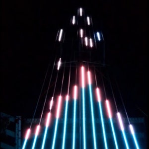 Séquence de Noël à « Let it Go » pour un arbre à bandes CCR ou Smart Pixel à 12 bandes avec une étoile à 6 canaux sur le dessus.