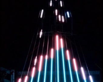 Secuencia navideña de "Let it Go" para un árbol de tiras CCR o Smart Pixel de 12 tiras con una estrella de 6 canales en la parte superior.