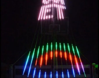 Secuencia navideña a "Rudolph Overture" para un árbol de tiras CCR o Smart Pixel de 12 tiras con una estrella de 6 canales en la parte superior.