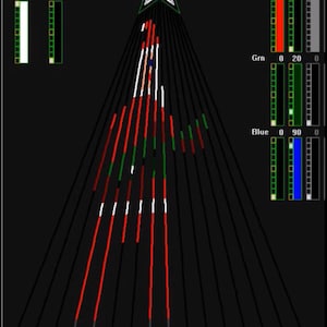 Séquence de Noël à « Je suis le Père Noël » pour un arbre à bandes CCR ou Smart Pixel à 16 bandes avec une étoile à 6 canaux sur le dessus.