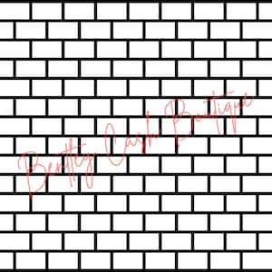 Brick Pattern - SVG, PNG - Digital Download