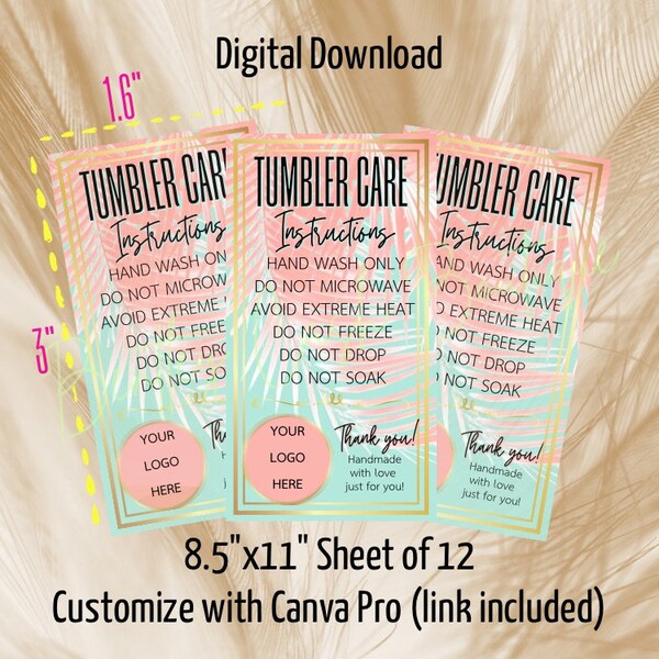 Epoxy Tumbler Instructions Etsy