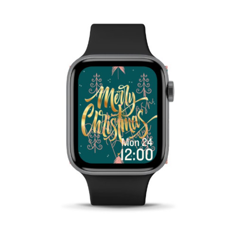 Christmas Apple Watch Wallpapers PNG JPG Apple Watch Etsy