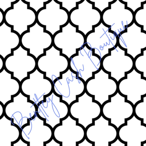 Moroccan Pattern Print - SVG, PNG - Téléchargement numérique