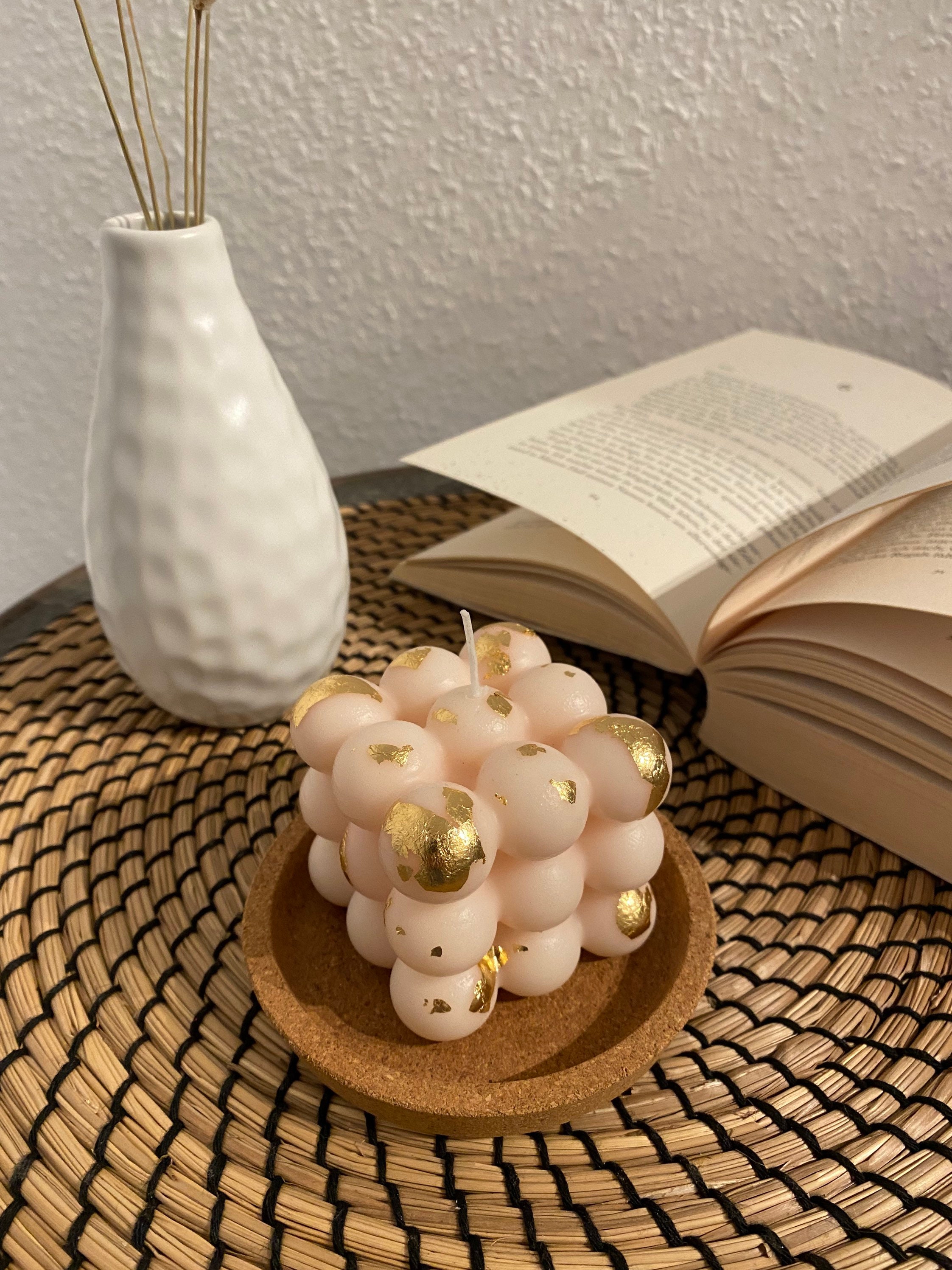 Bubble Candle, Bougie Nuage, Bubble Cube Candle, Soy Wax Candle