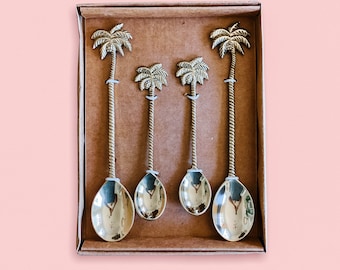 Honey & Roses Brass Spoons - Set of 4