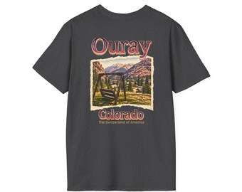 Ouray Colorado Unisex T-Shirt, Little Switzerland Tee Shirt, Ouray CO Gift, Softstyle Tee, Mountain Lover Shirt
