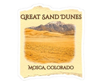 Great Sand Dunes Sticker | Landscape Vinyl Kiss-Cut