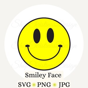 Smiley Face SVG, Happy Face SVG, Smile SVG, Yellow Smiley svg, Emoji ...