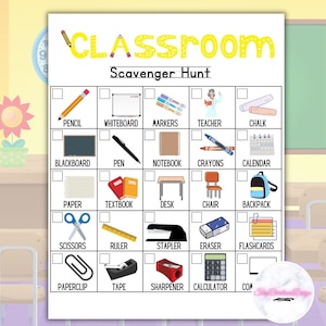 Búsqueda del tesoro imprimible, Búsqueda del tesoro en el aula, Búsqueda del tesoro en interiores, Búsqueda del tesoro en clase, Búsqueda del tesoro para niños, Actividades para niños, Juegos