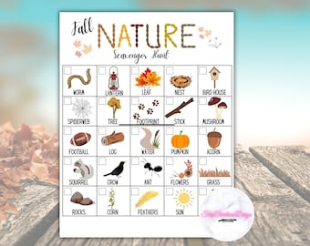 Printable Scavenger Hunt, Nature Scavenger Hunt, Outdoor Scavenger Hunt, Fall Nature Treasure Hunt, Kids Scavenger Hunt, Kids Activities