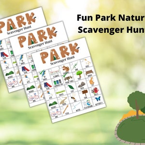 Printable Scavenger Hunt, Park Scavenger Hunt, Outdoor Scavenger Hunt ...