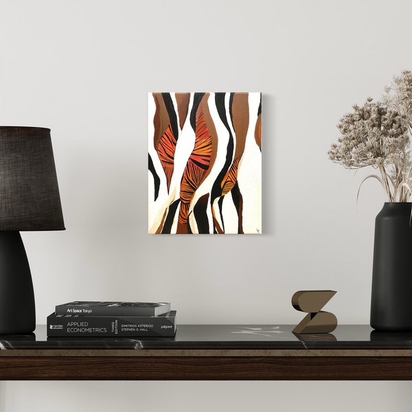 Dipinto africano astratto Okapi acrilici