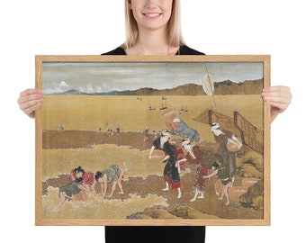 Shell Gathering by Katsushika Hokusai