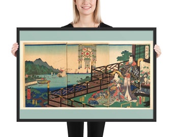 Mitsuuji in the Maruyama Pleasure District of Nagasaki ,Utagawa Kanisada 3rd month 1861