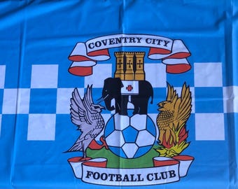 COVENTRY CITY Crested Supporters Flag .