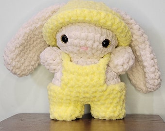 Amigurumi Baby Bunny Plushie, Crochet Bunny Plushie *Finished Product*
