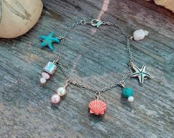 Under the Sea themed Charm Bracelet