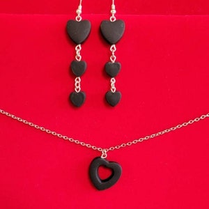 Heart Necklace & Earring Set
