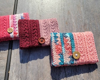 Crocheted Card Holder- Handmade Wallet- Boho Wallet