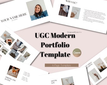 UGC Creator Portfolio Template - UGC Media Kit Template