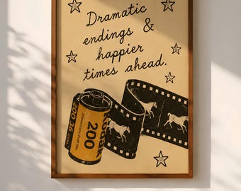 RAYE Quote Poster, Vintage Film Art, Indie Music Decor (Digital Download)