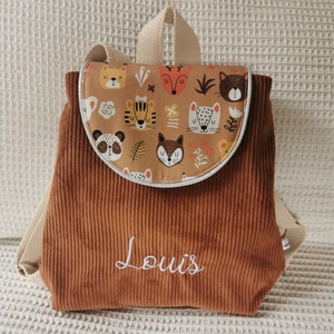 Sac d'école | Velours camel