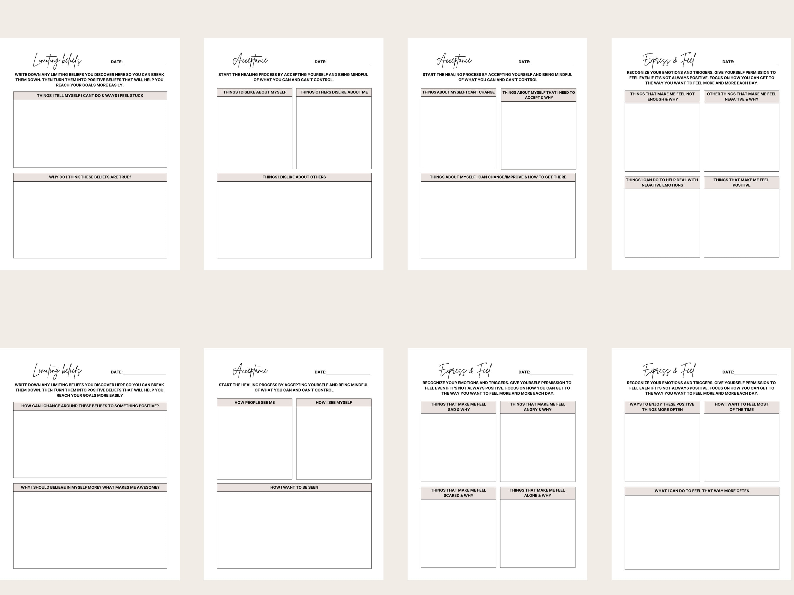 Shadow Work Journal Prompt Printables Shadow Work Prompts - Etsy