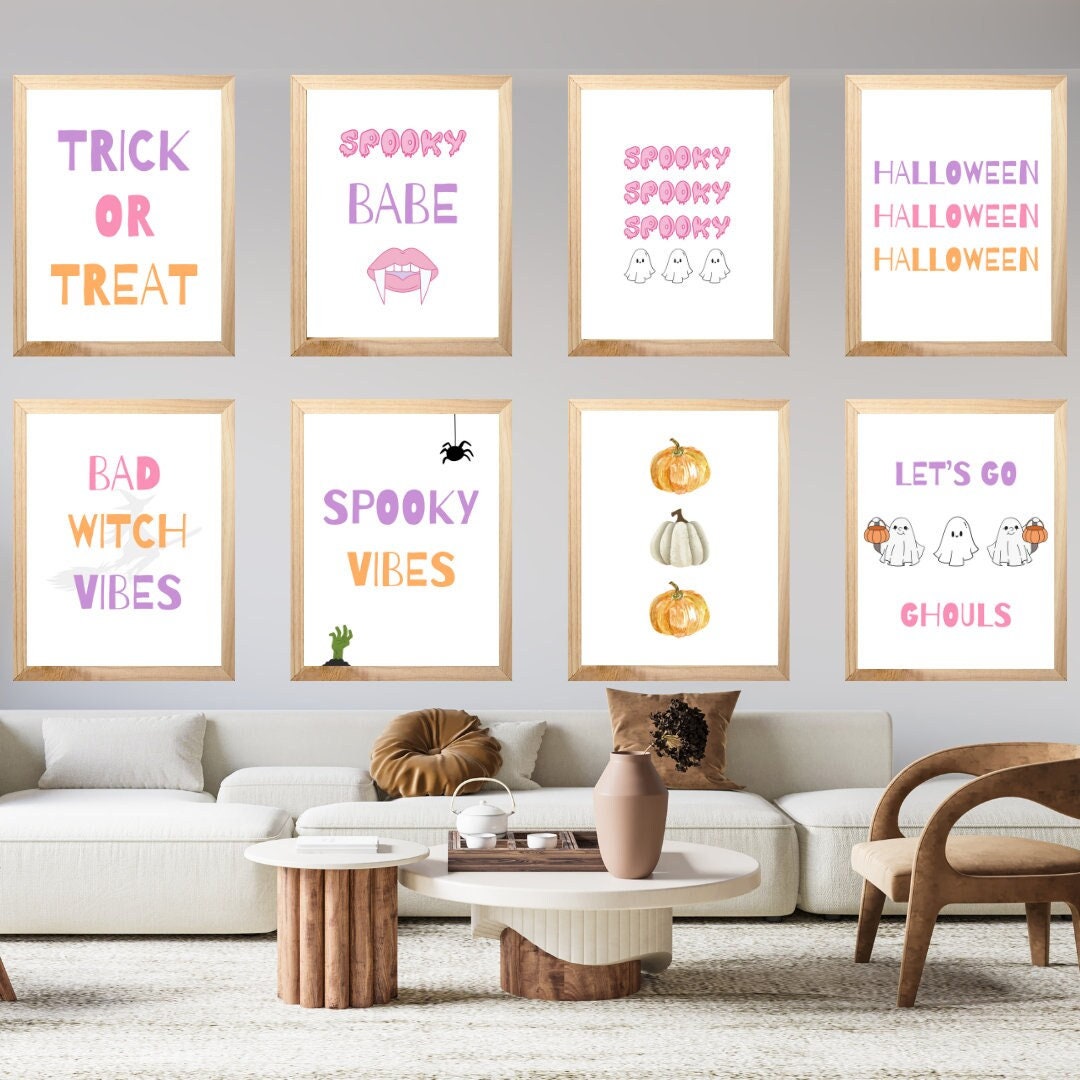 Ghost Painting, Retro Halloween Wall Art, Printable Halloween Gallery