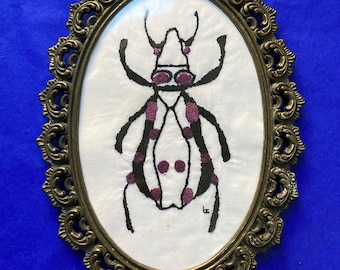 Big Embroidery Insekt - Handgemacht