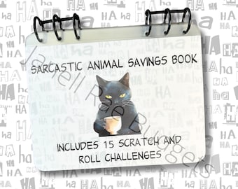 Sarcastic Animal Savings Challenge Book