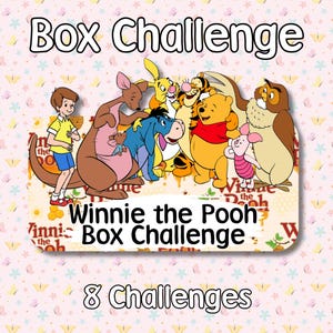 Cute Bear and Friends Box Savings Challenge