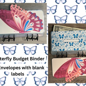Butterfly Budget Binder with 12 Envelopes
