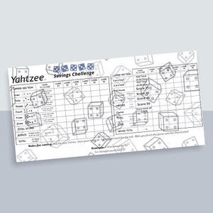 Yahtzee Savings Tracker | Digital Download