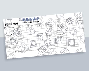 Yahtzee Savings Tracker | Digital Download
