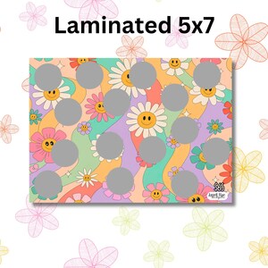 Fiori Boho colorati l laminato 5x7 risparmio gratta e vinci