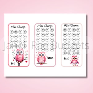Owl Mini Savings Challenge | Digital Download