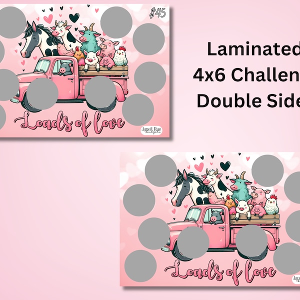 Double Sided Loads Of Love Savings 4x6 Scratch Off