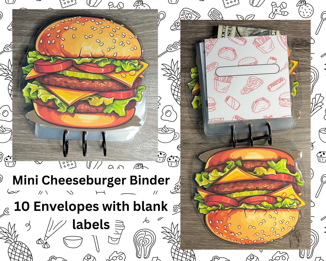Hamburger Budget Binder With 10 Envelopes Etsy