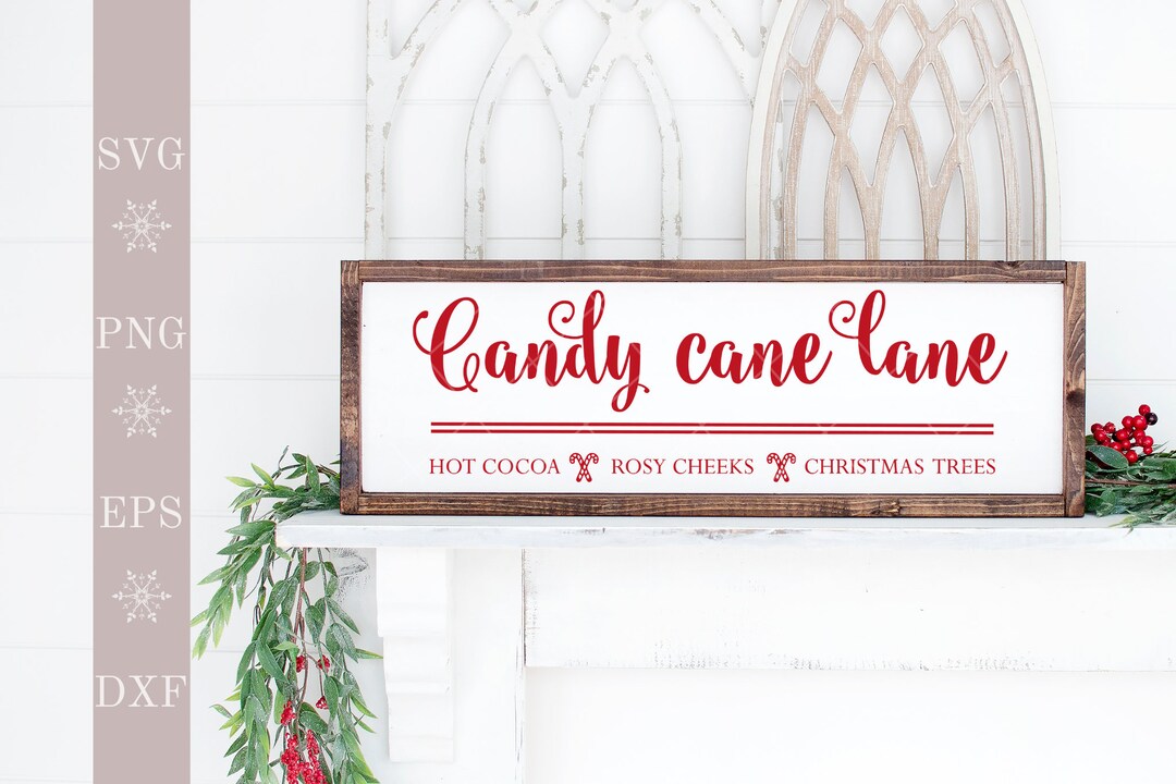 Candy Cane Lane SVG Candy Cane PNG Christmas SVG Christmas - Etsy