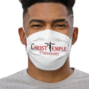 Christ Temple University   Premium face mask