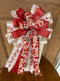 Christmas bow, gingerbread man bow, Christmas candy bow, candy cane bow, Christmas wreath bow, Christmas lantern bow