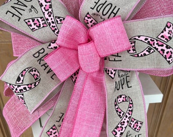 Breast cancer bow, breast cancer awareness, breast cancer ribbon, October, breast cancer, pink bow, cancer bow, breast cancer survivor