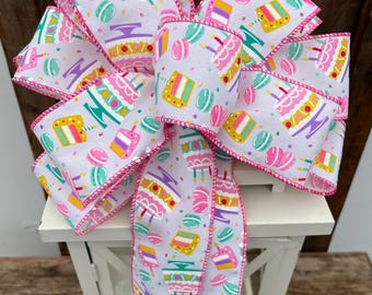 Birthday Bow, Happy Birthday decorations, birthday presents bow, birthday gift Bow