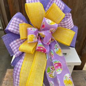 Easter Bow,  Easter lantern bow, Easter wreath bow, Easter basket bow.