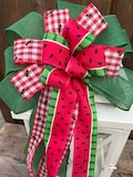 Summer bow, summer watermelon bow, summer wreath bow, summer lantern bow